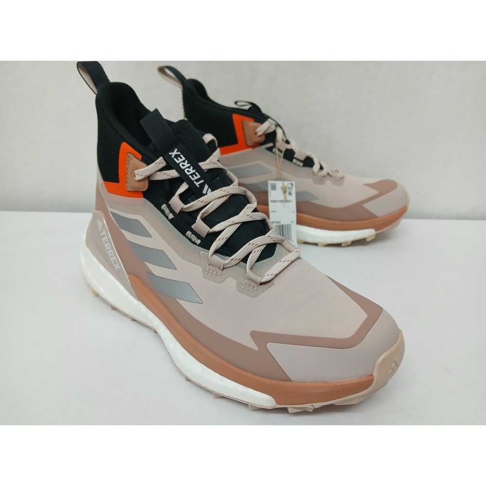 Adidas Women's Terres Free Hiker 2.0 Gore-TEX Shoes HP7493 Taupe Orange Sz 8.5